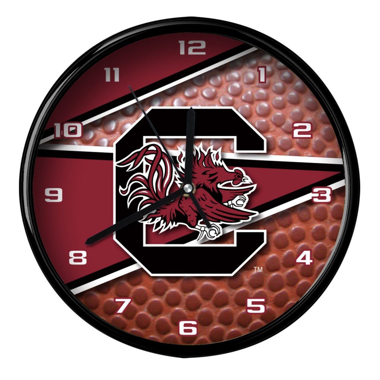 The Memory Company 11.5" Black and Brown NCAA South Carolina Gamecocks Wall Clock